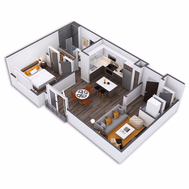Oak Platinum 1412 floor plan